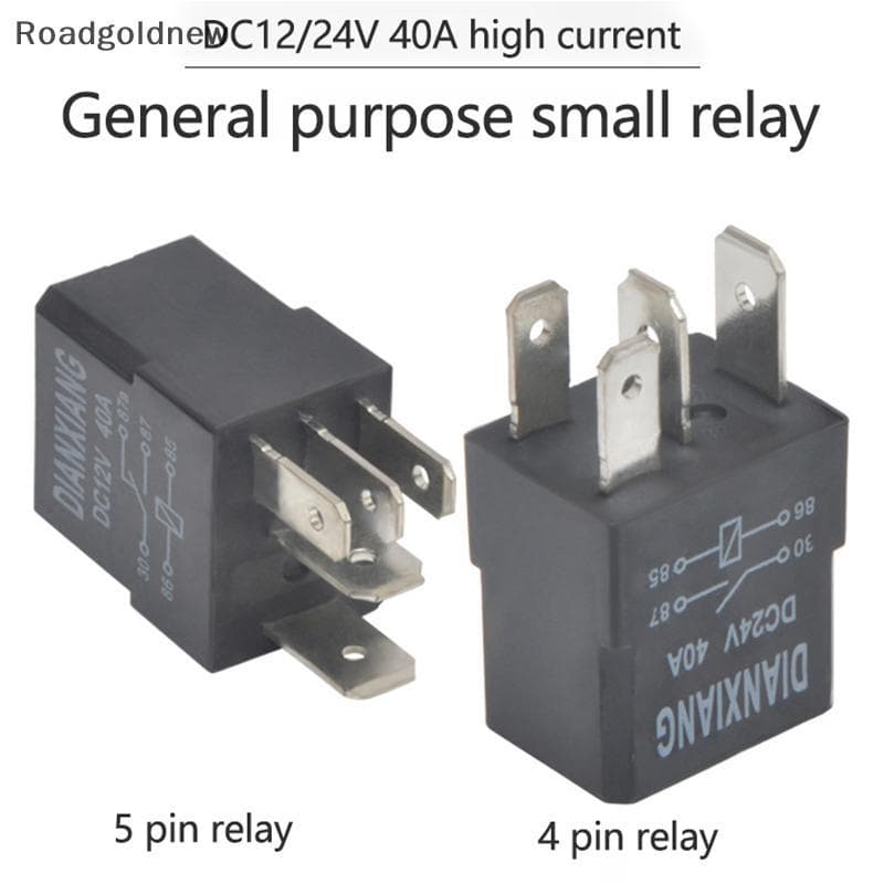 Relé Automotivo RGN 40A 12V/24V 4 Pinos 5 Pequeno Controlador De Iluminação De À Prova D'água NW