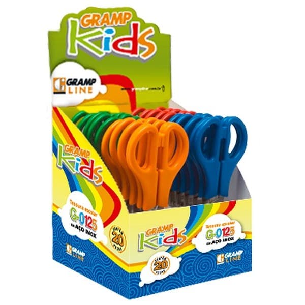 Tesouras Escolares G-0125 13,5Cm - 20 Peças