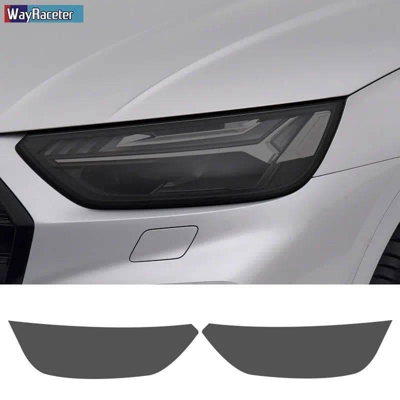 2 Pçs Película Protetora Do Farol Carro Transparente Fumado Preto TPU Adesivo Para Audi Q5 2009-On SQ5 8R FY 2021 2022 A