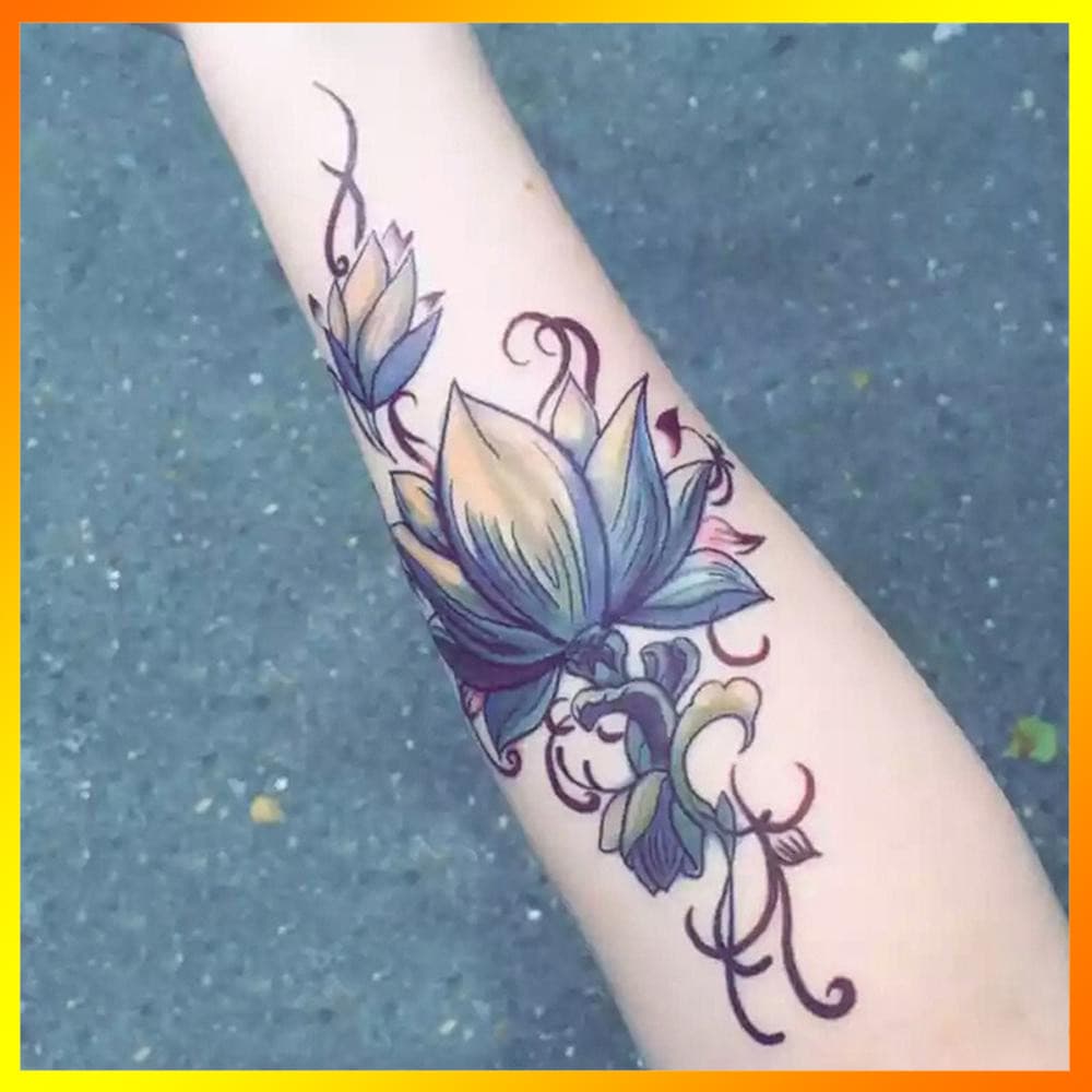 Tatuagem Temporária Respirável De Meio Braço , Amigável À Pele , Ecológica , Elegante Para Roupa Diária , Praia , Férias