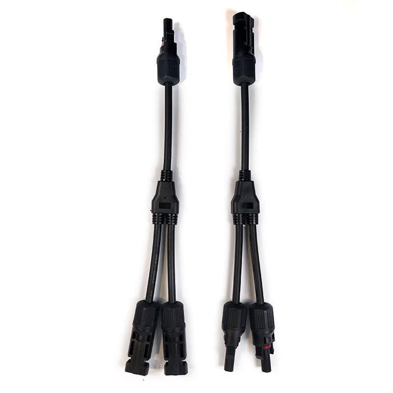 Adaptador MC4 1500V Conector Y-Type Tee Componente Solar 2 Paralelo 1 Kit de Ônibus Paralelo Adaptador MC4 1500V