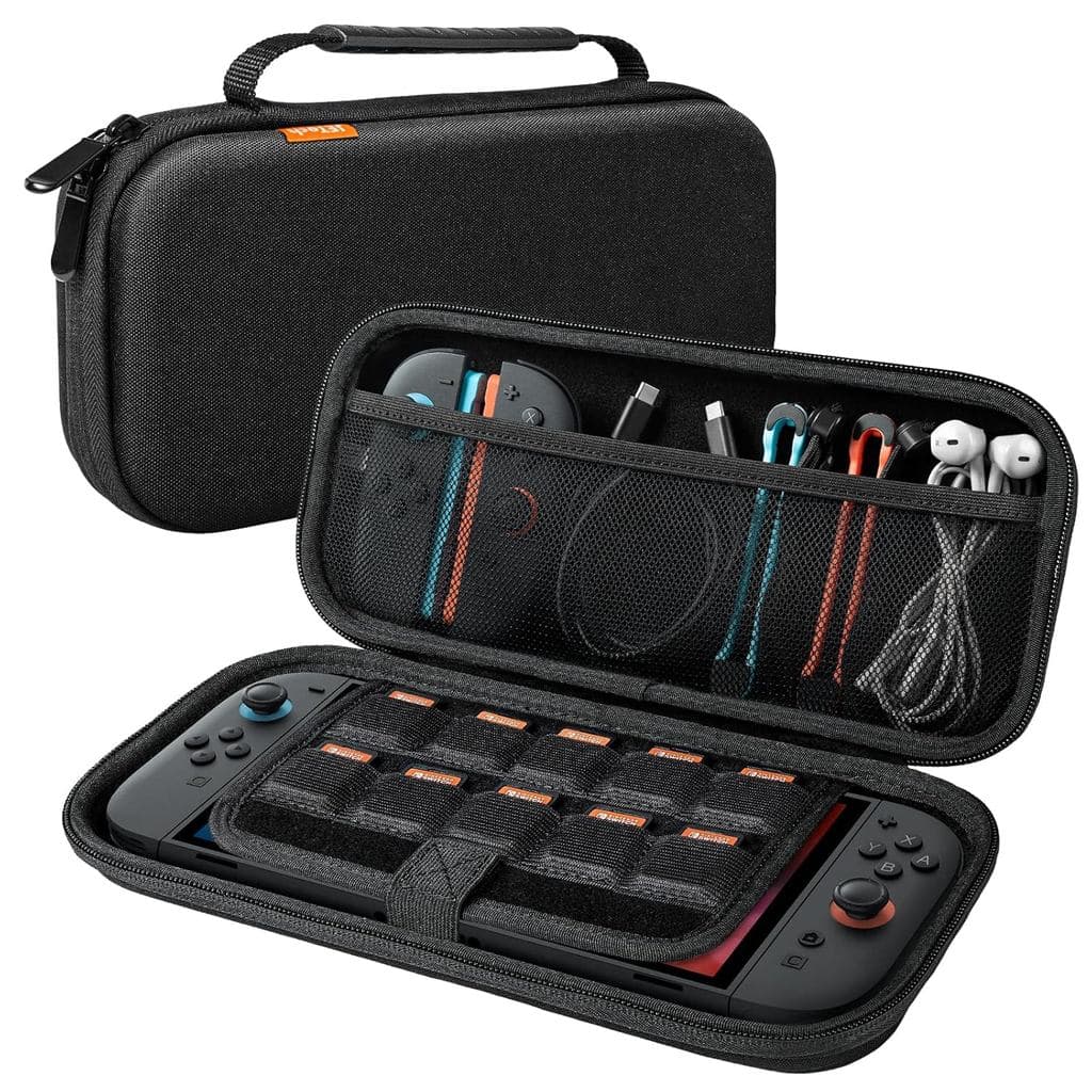 Estojo de Transporte JETech para Nintendo Switch 2 (2025) 7,9 Polegadas, Bolsa de Viagem Portátil com Capa Rígida, 10 Co
