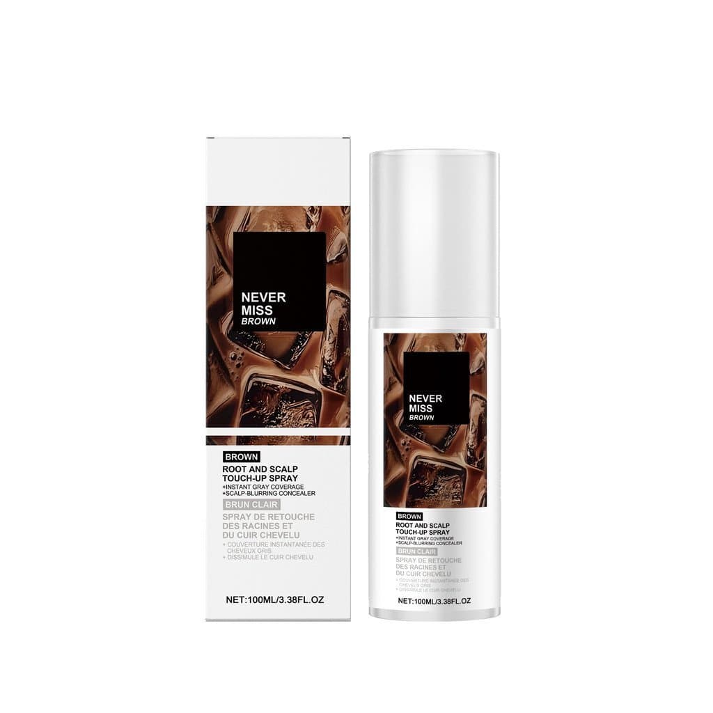 O Spray de Coloração para Cabelo Castanho AMZ é suave e natural, um spray de coloração capilar de uso único para uso diá