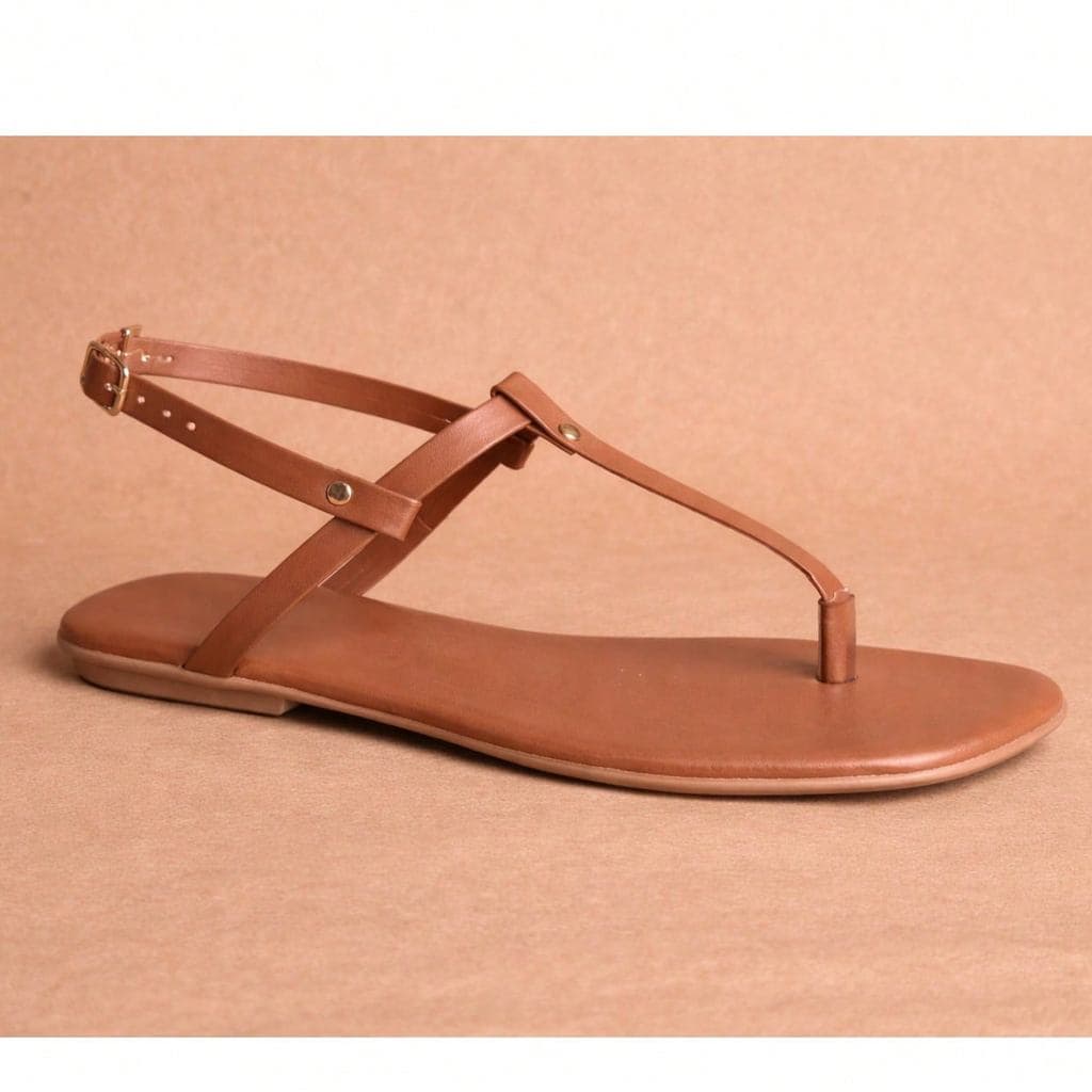 Sandália Rasteira Feminina de Dedo Tiras Finas Ajustável Confortável Casual Elegante Leve Moda Verão Premium