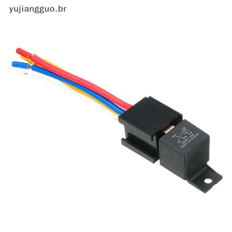 # Novo À Prova D'água 12V 80A 5Pin DC AMP SPDT Relé De Carro + Prático Soet Car Starter Automotivo Relés Universais .