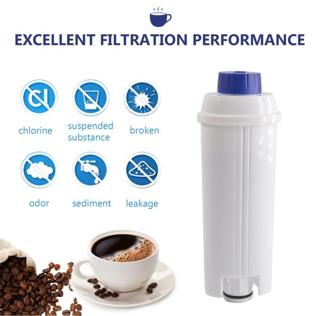 Nvstel-br 4 unidades de cartucho de filtro de substituição de café compatível com Delonghi DSL C002 Maker Machine