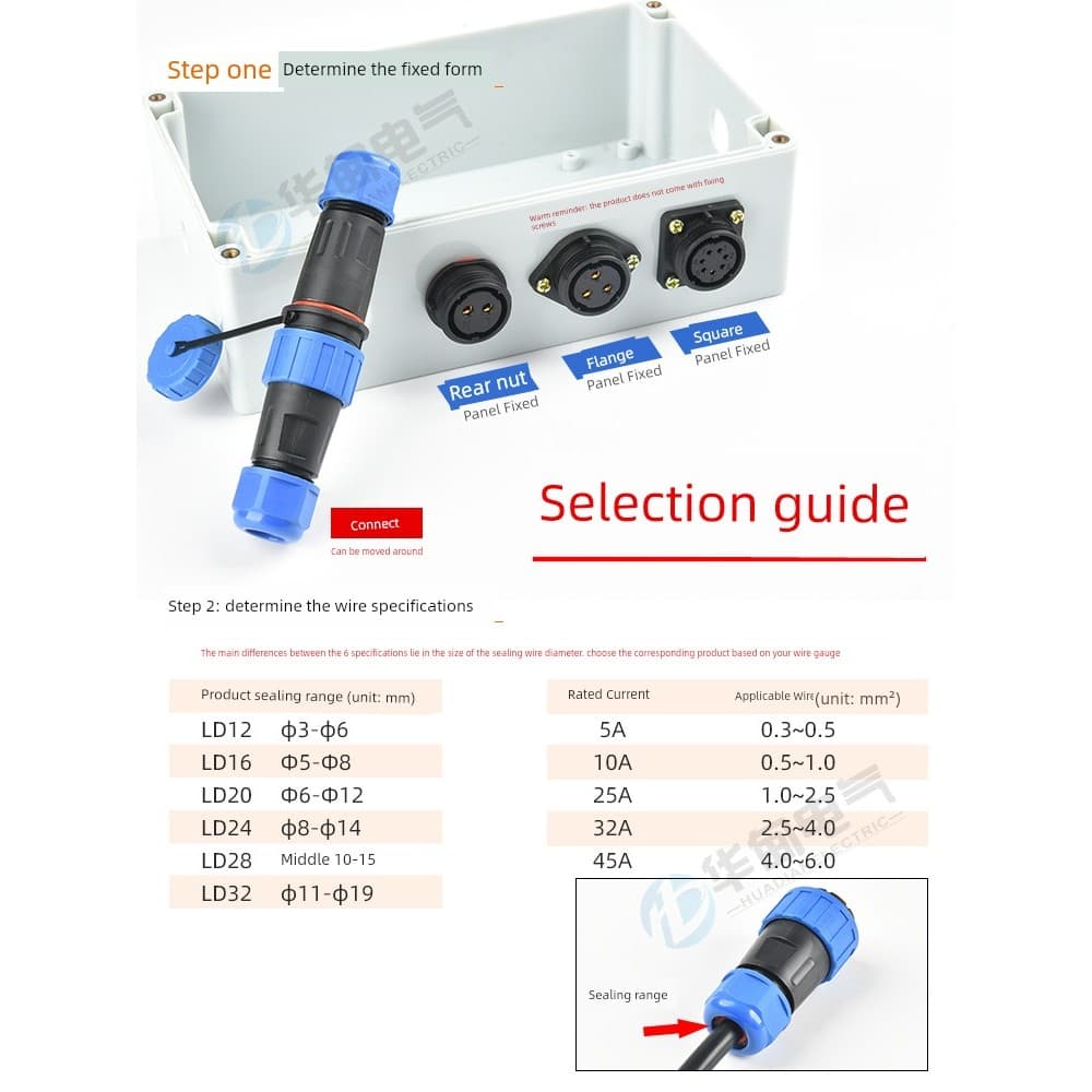 Plugue de aviação sem solda macho fêmea bunda LD16/20-3 núcleo 4P5/7 fio conector à prova d'água soquete Industrial