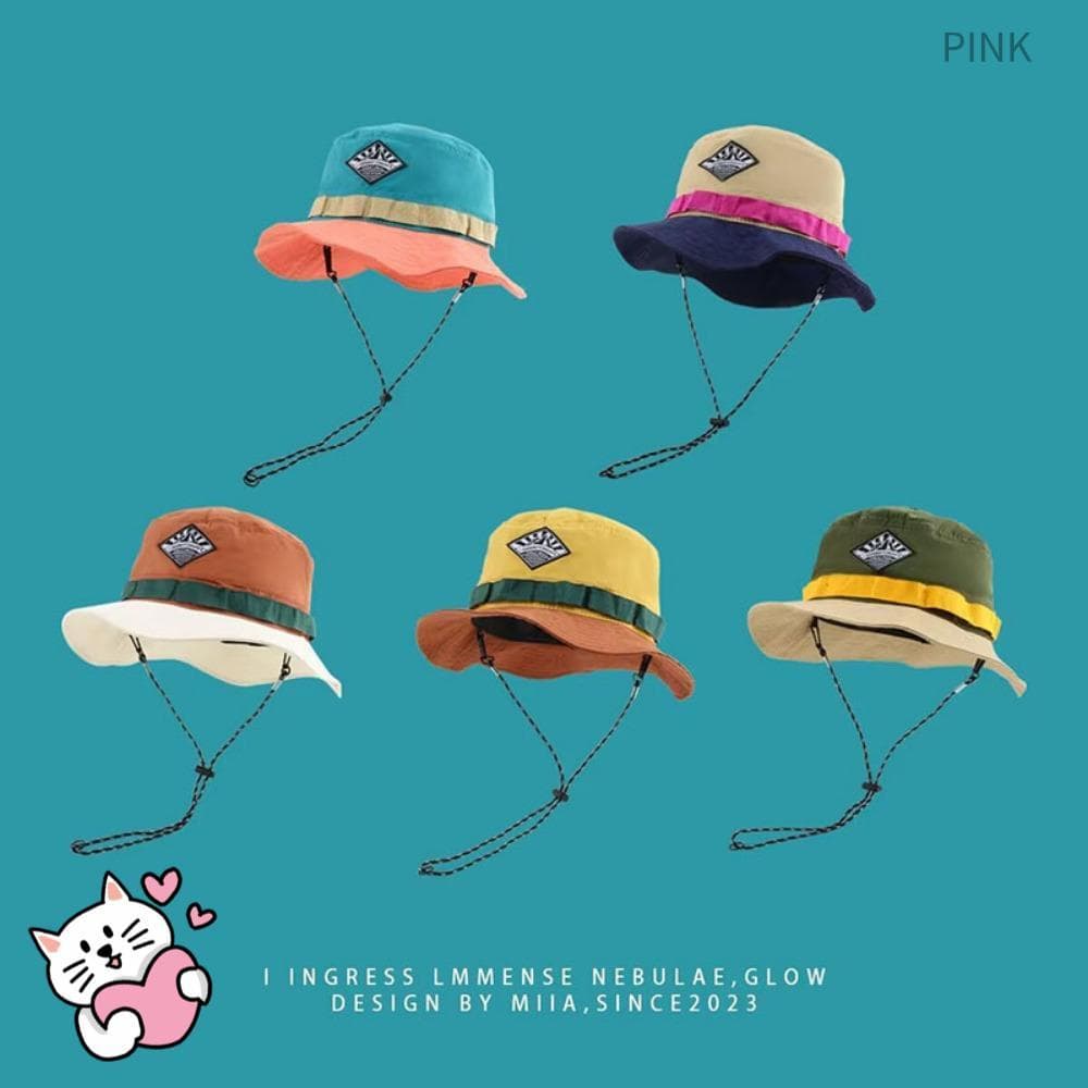 PINK1 Chapéu Embalável De Secagem Rápida Bolsa Suspensa Montanhismo Lazer Férias Bacia