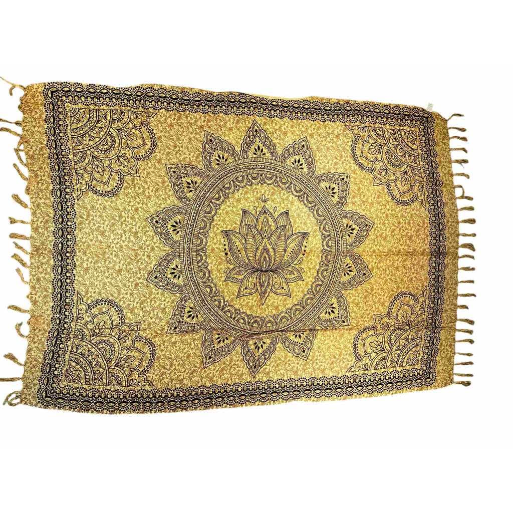 Canga saida de praia viscose flor de lotus
