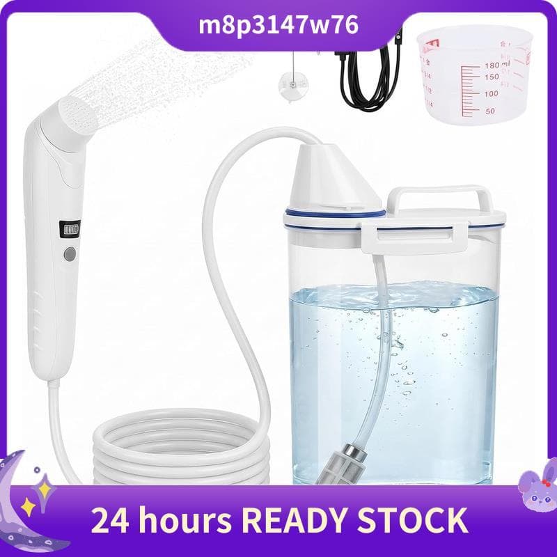 Bidé Portátil 2.5 L Bidê Elétrico Viagem Chuveiro De Mão Para Ao Ar Livre , Garrafa De Acampamento Perineal Mulher , Cri