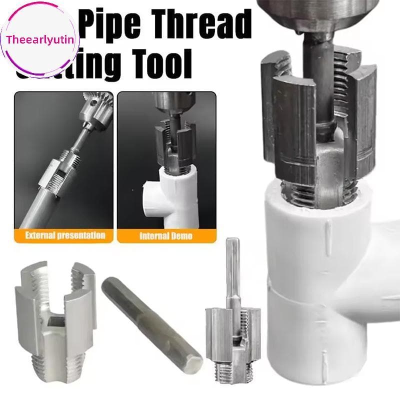 theearlyutin Encanamento Tubo De Água Threader 12 Polegada 34 Para PPR PVC Fio Rosqueamento Rápido Ferramenta Abridor De