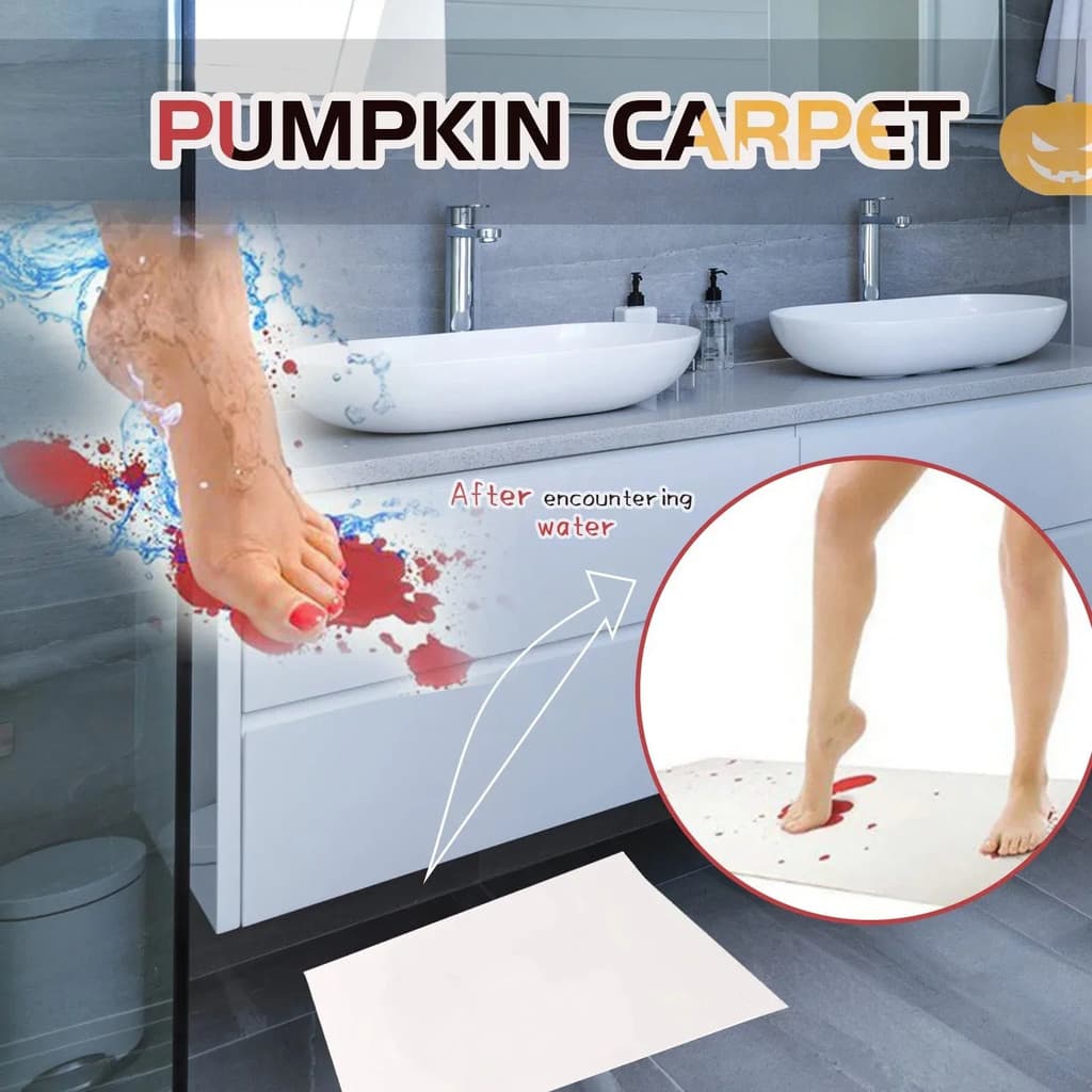 Halloween Sangrento Cor Mudando Tapete De Banho Banheiro Piso Antiderrapante Tapetes Água Festa De 40 * 70cm Decoração E