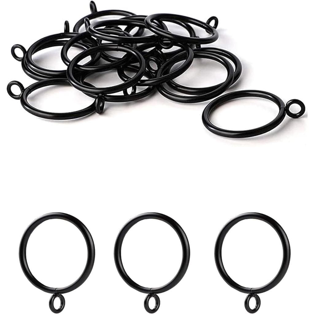 14 Anéis de Cortina de Metal com Ilhós LWTCUJOH, Anéis de Cortina com Deslizamento Suave para Ganchos, Cortinas com Preg