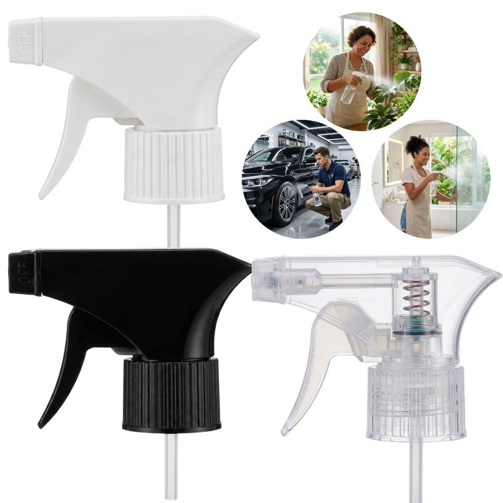 2 Válvula Spray Borrifadora Trigger Gatilho 28/410 Estética Automotiva Salão de Beleza Uso Doméstico