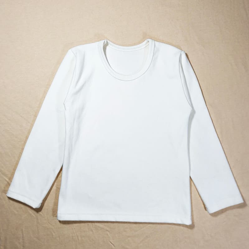 Algodão puro outono inverno branco camiseta crianças de manga comprida meninos meninas magro-ajuste camisa de fundo pret