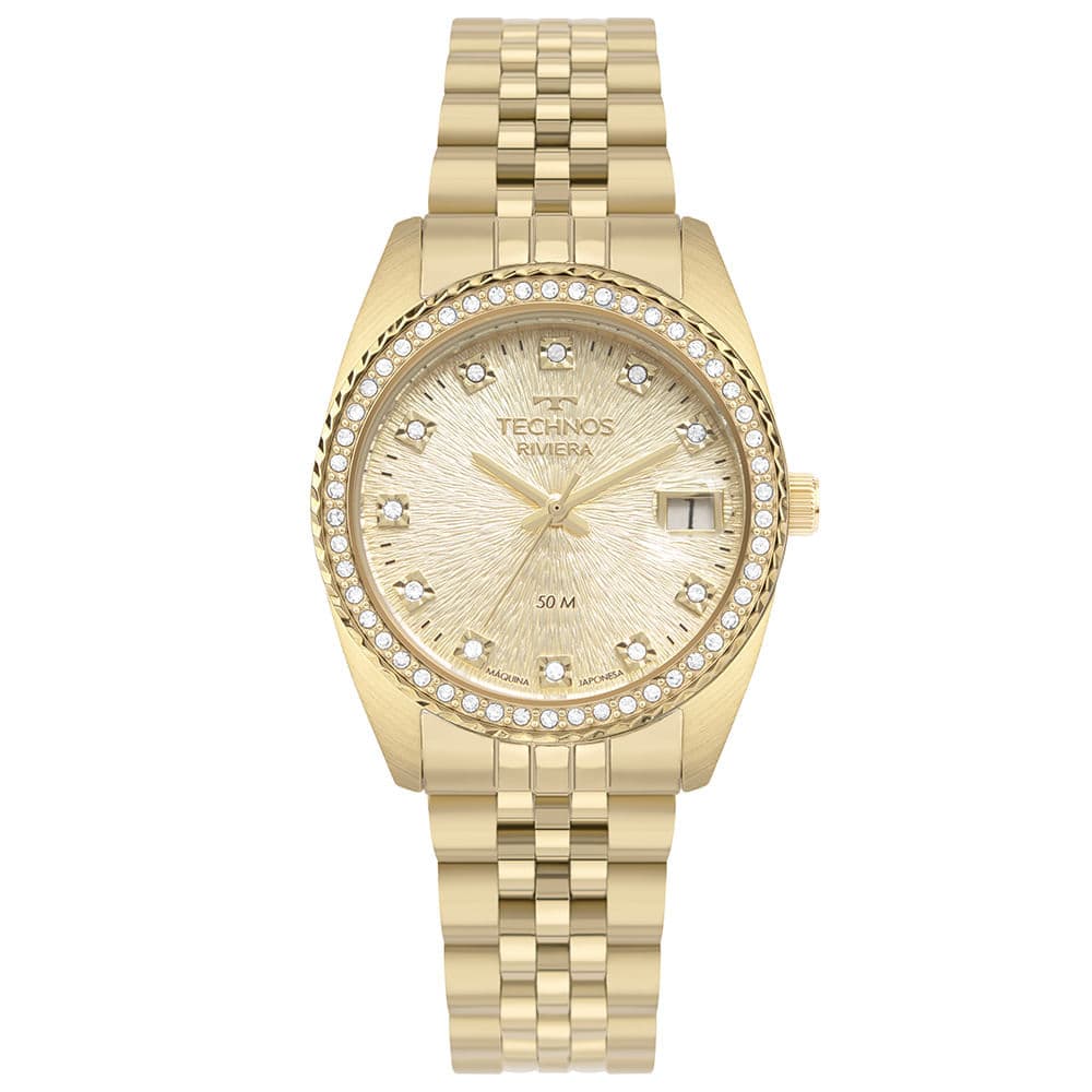Relógio Technos Feminino Riviera Dourado - 2117LFK/1D