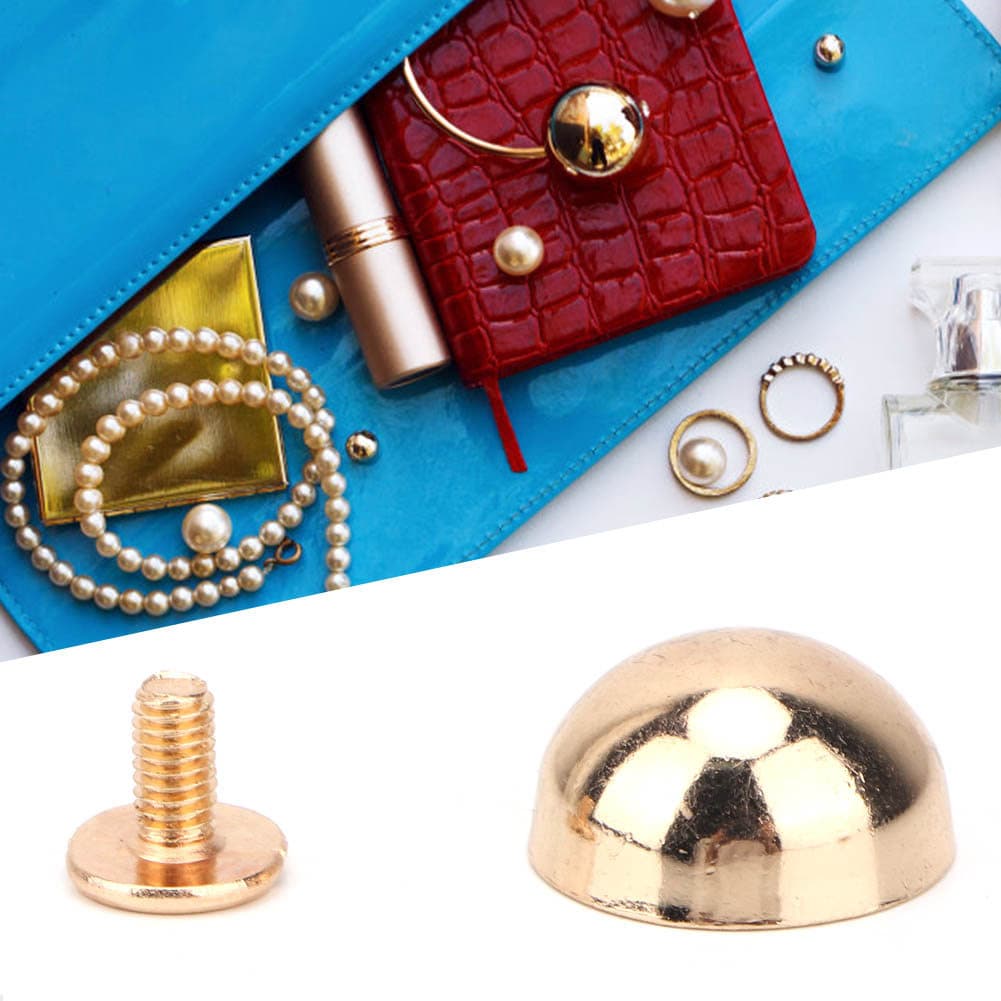 Saco Rebites Decorativos Pontos De Rebite Studs 20 Pçs Liga Galvanizada DIY Para Sacos Sapatos Roupas Com Ouro Prata Bro