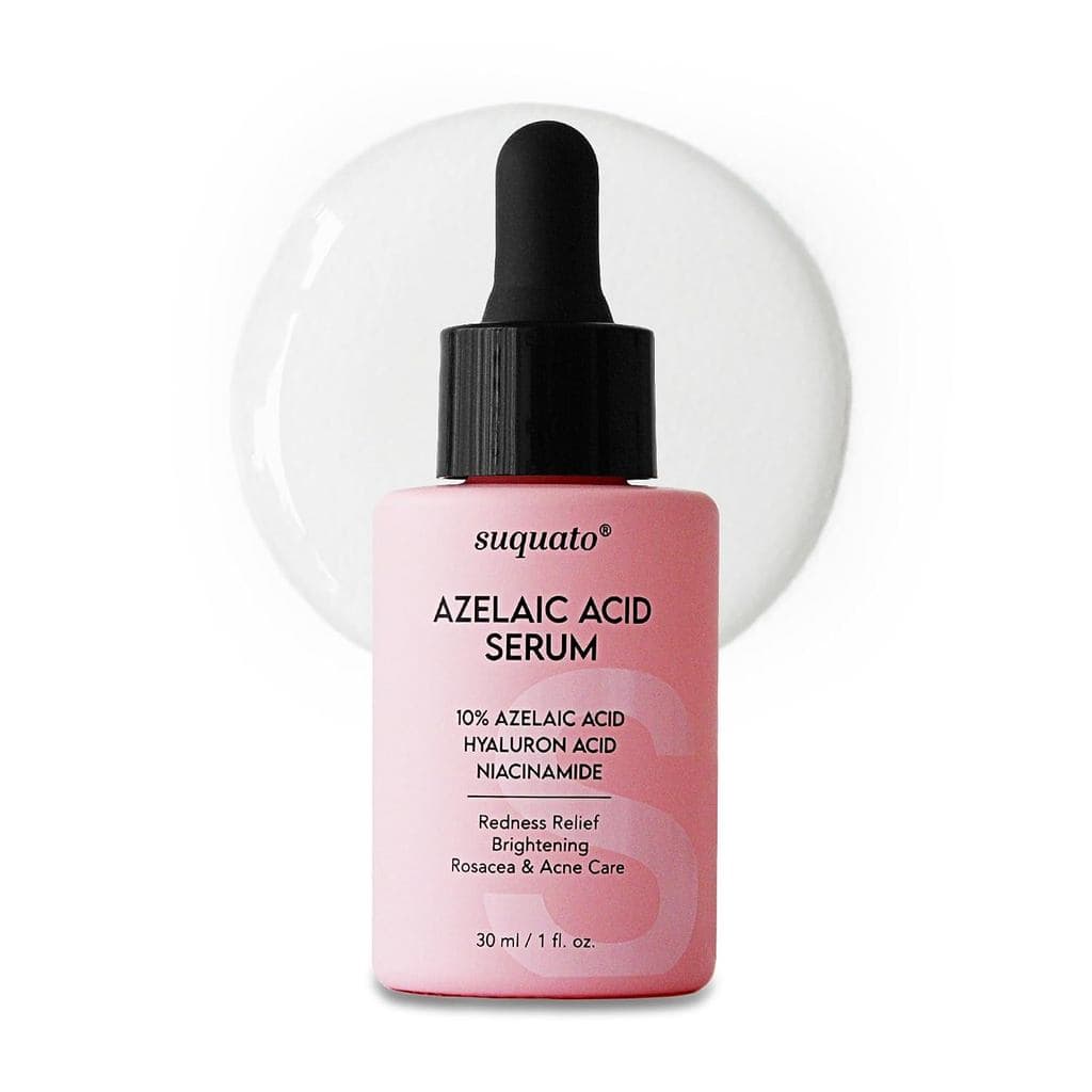Sérum de Ácido Azelaico 10% com Niacinamida e Ácido Hialurônico – Tratamento para Rosácea no Rosto – Alívio da Vermelhid
