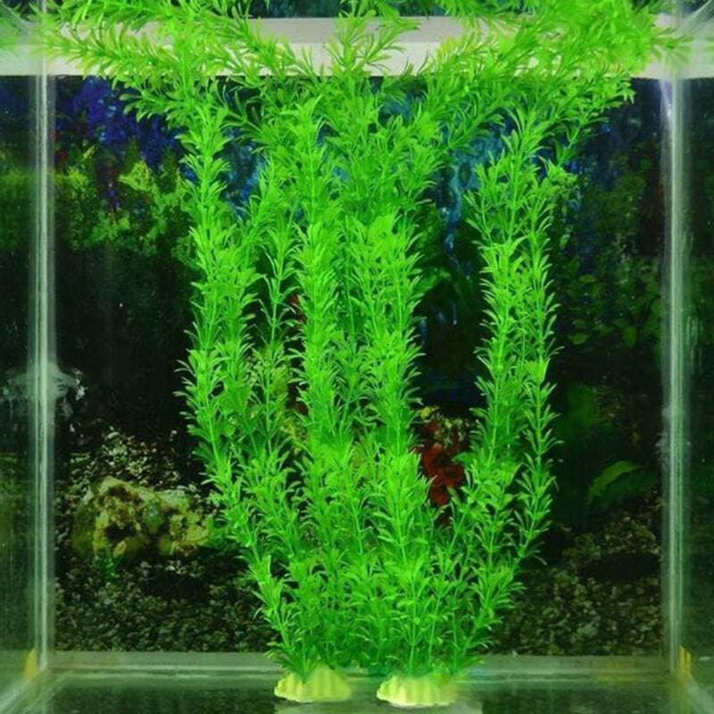 Bsbl 12 " Grama De Água Longa Planta Artificial Ornamento De Plástico Decoração De Aquário De Tanque De Peixes BL