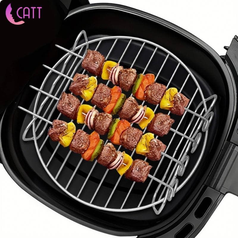 [Dadada2] Suporte Para Kebab De Aço Inoxidável Multiuso , Acessório De Cozinha Resistente Ao Calor Grelhar