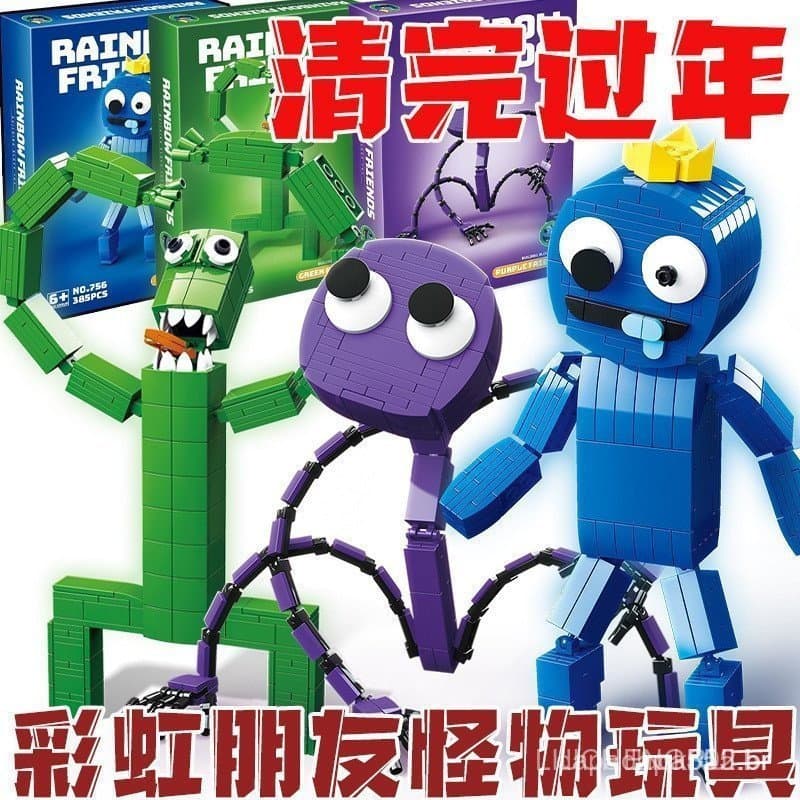 Blocos de Construção Compatíveis Rainbow Friends Monster Toys Capítulo 2 Blocos de Construção 6 Meninos 7 Educativo ABKJ