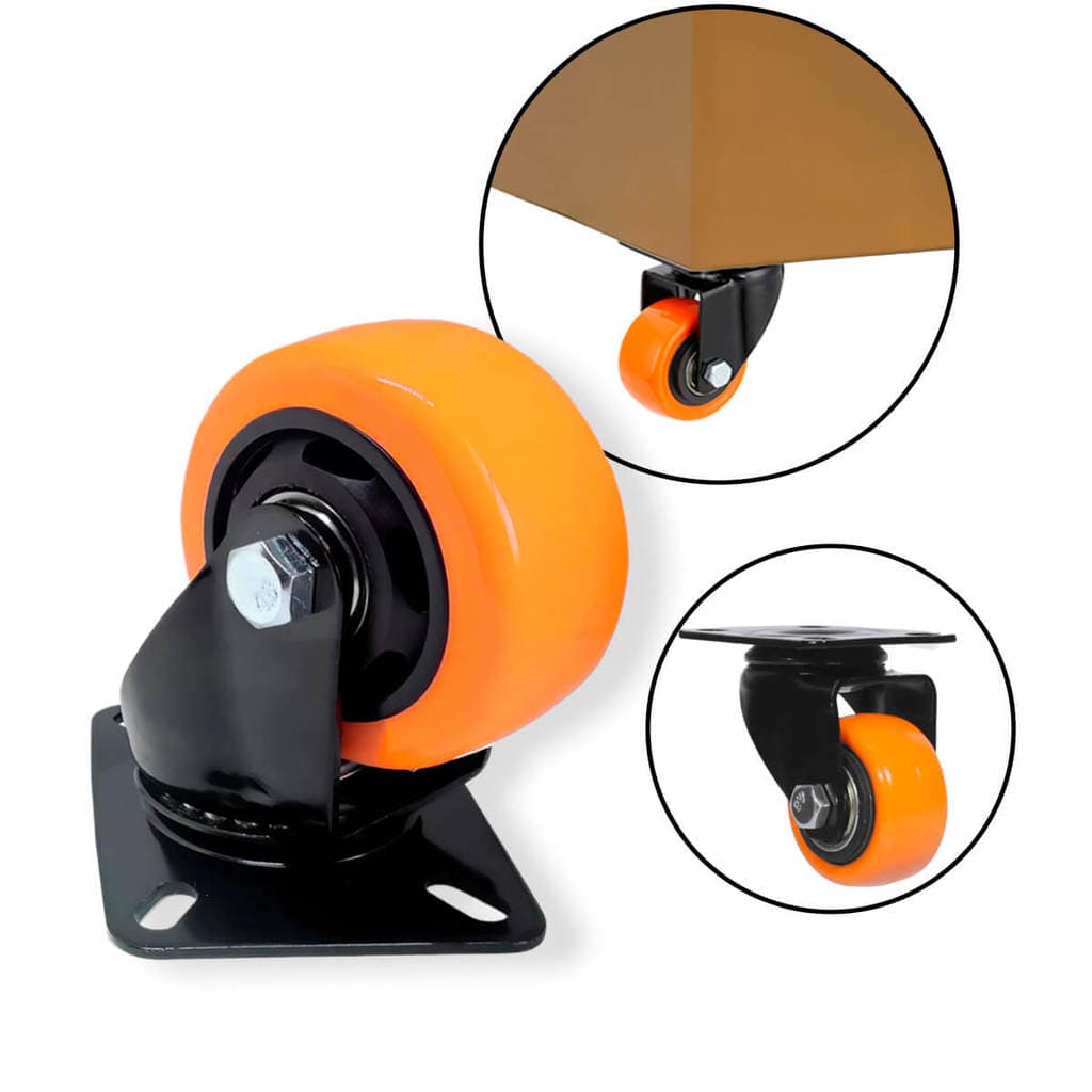 Rodinha Rodízio Giratória Reforçada 40mm