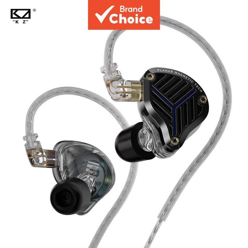 KZ PRX Fones De Ouvido Intra-Auriculares Driver Planar Música Com Fio HiFi Bass IEM Monitor Esportivos Textura Metálica