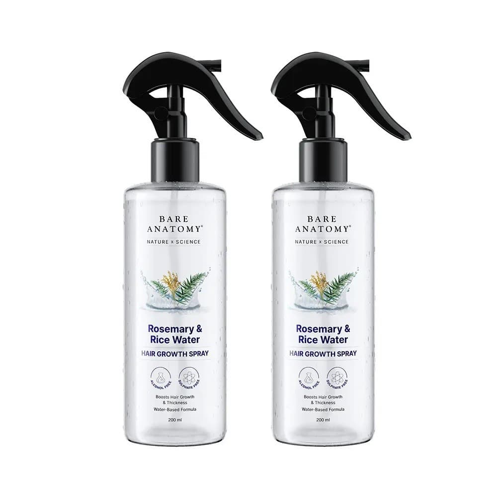 Spray Capilar de Alecrim e Água para Cachos 2 |     Spray Capilar de Alecrim e Água de Arroz 200ml
