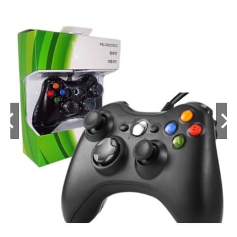 Controle com Fio Xbox 360 para Videogame e PC/ Joystick Gamepad Fat E PC JKAT