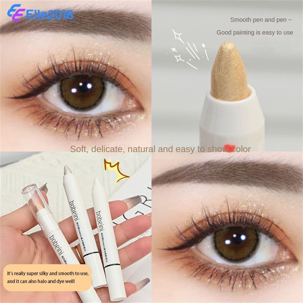 Lápis de Sombra para Olhos BOBEINI Pearl Pen à Prova d'Água, Dourado Champagne, 2g, Efeito Latidor, Não Remove
