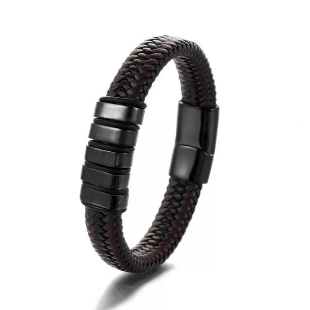 Pulseira antiestática para homens e mulheres, pulseira antiestática magnética sem fio, pulseira antiestática de couro em