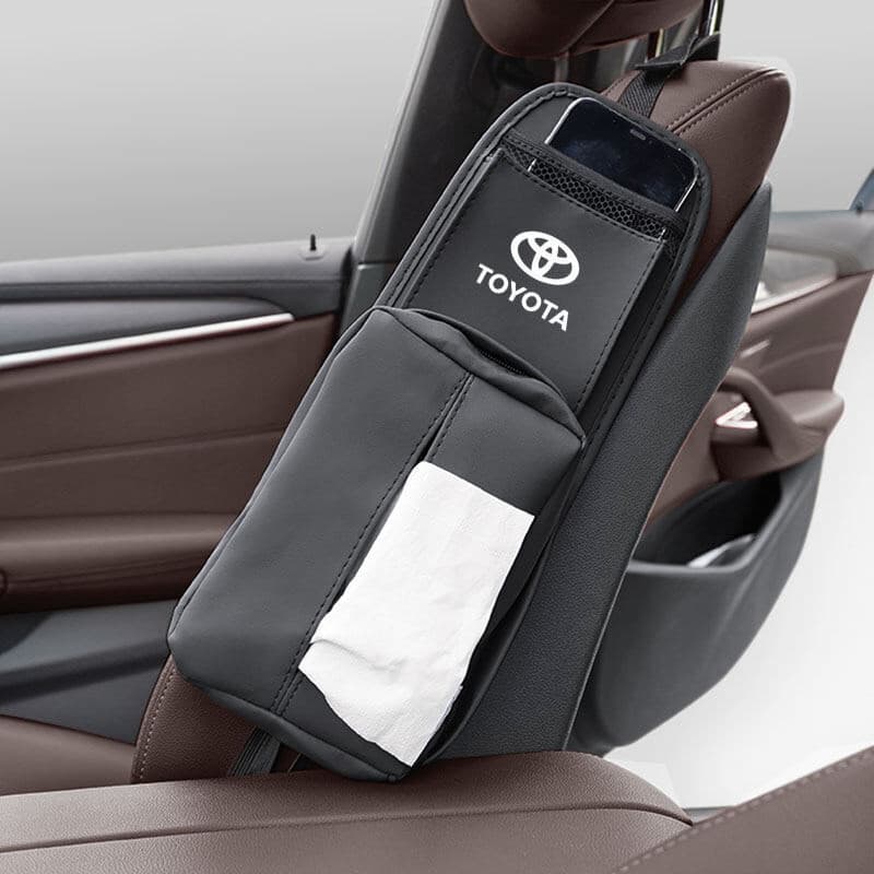 Bolsa Organizadora Lateral para Banco de Carro com Múltiplos Bolsos para Toyota GR Sport, GR Vios, Raize, Wigo, Rush, Wi