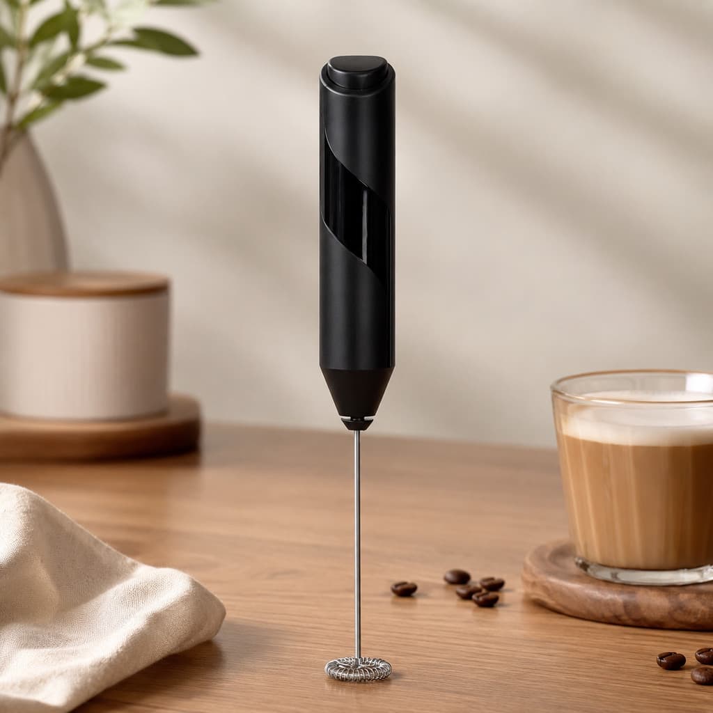 Mini Mixer Elétrico Portátil Espumador de Leite Batedor para Café Cappuccino Chocolate