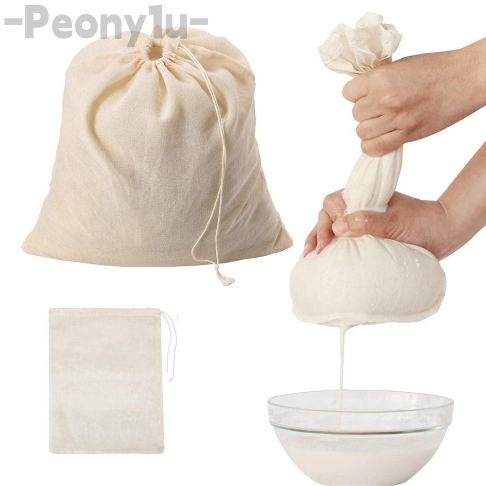 Saco De Filtros De Filtro Peônia , Pano De Queijo Reutilizável De Coagem , Sacos De Fermentação Fria De Café De Iogurte