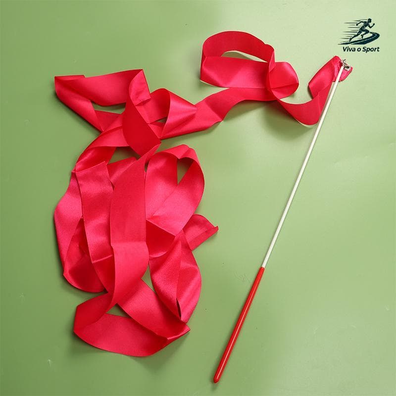 Viva o Sport 4M Colorido Ginásio Dança Fita Rítmica Menina Arte Ginástica Ballet Streamer Haste Giratória Rainbow Sti Tr