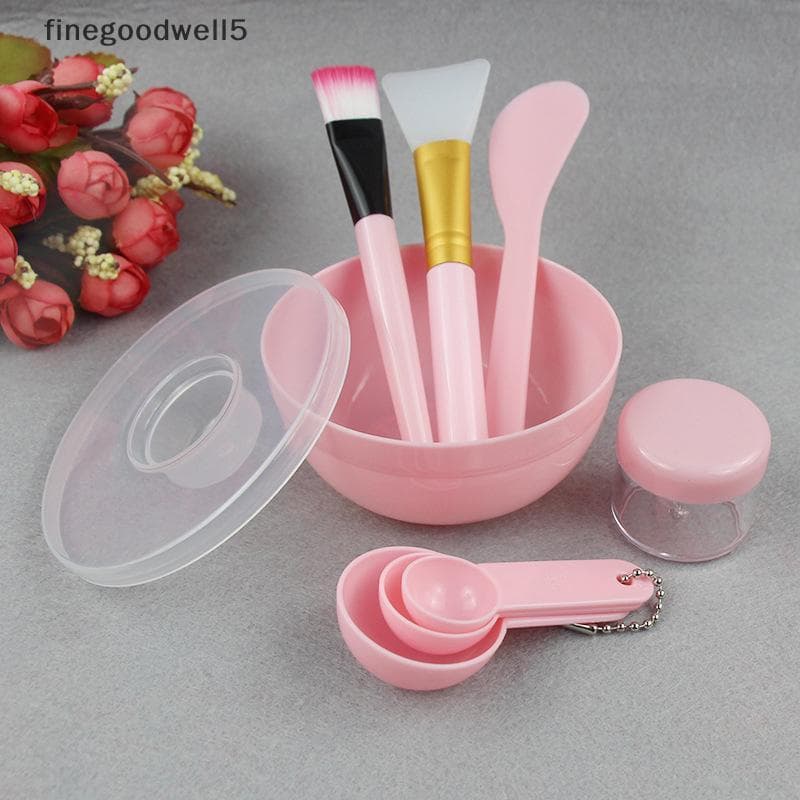 Finegoodwell5 Escova Facial Máscara Tigela Colher Conjunto Barra DIY Ferramentas De Beleza Mistura Cuidados Com A Pele S