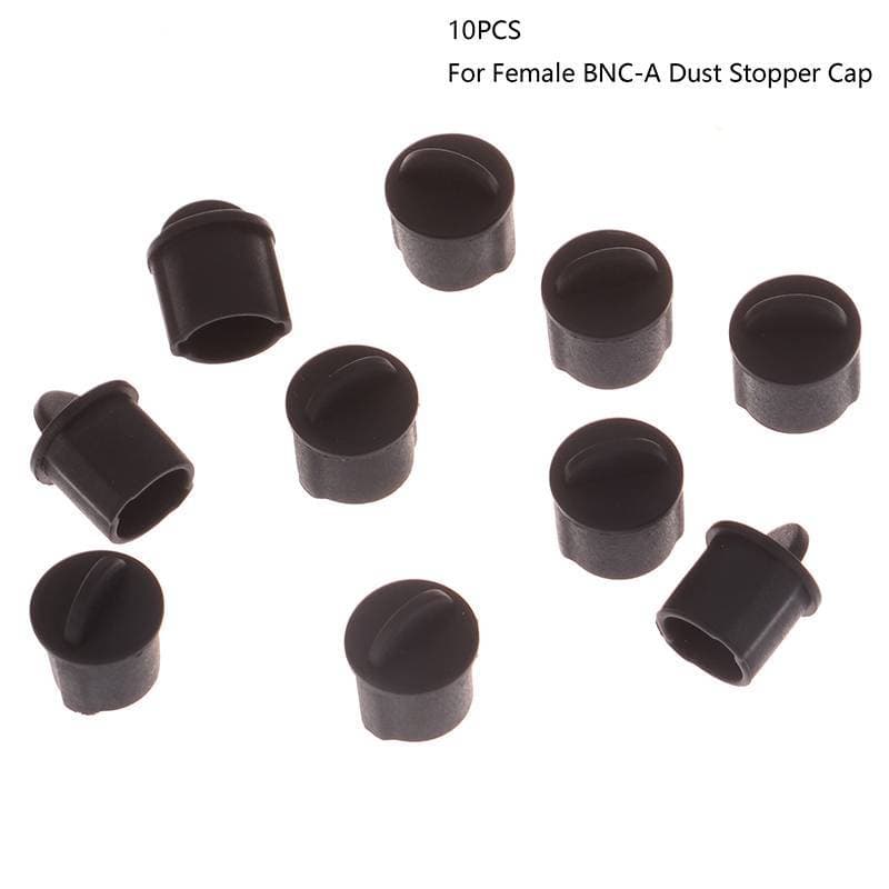 ZVT uxcell 10pcs Silicone BNC Fêmea Ja Anti-Poeira Rolha Tampa 9.5-11mm BR