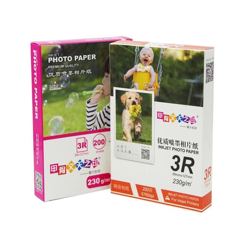 Promoção Papel fotográfico de 17 cm 230g Impressão a jato de tinta Papel fotográfico com destaque 3R Papel fotográfico à