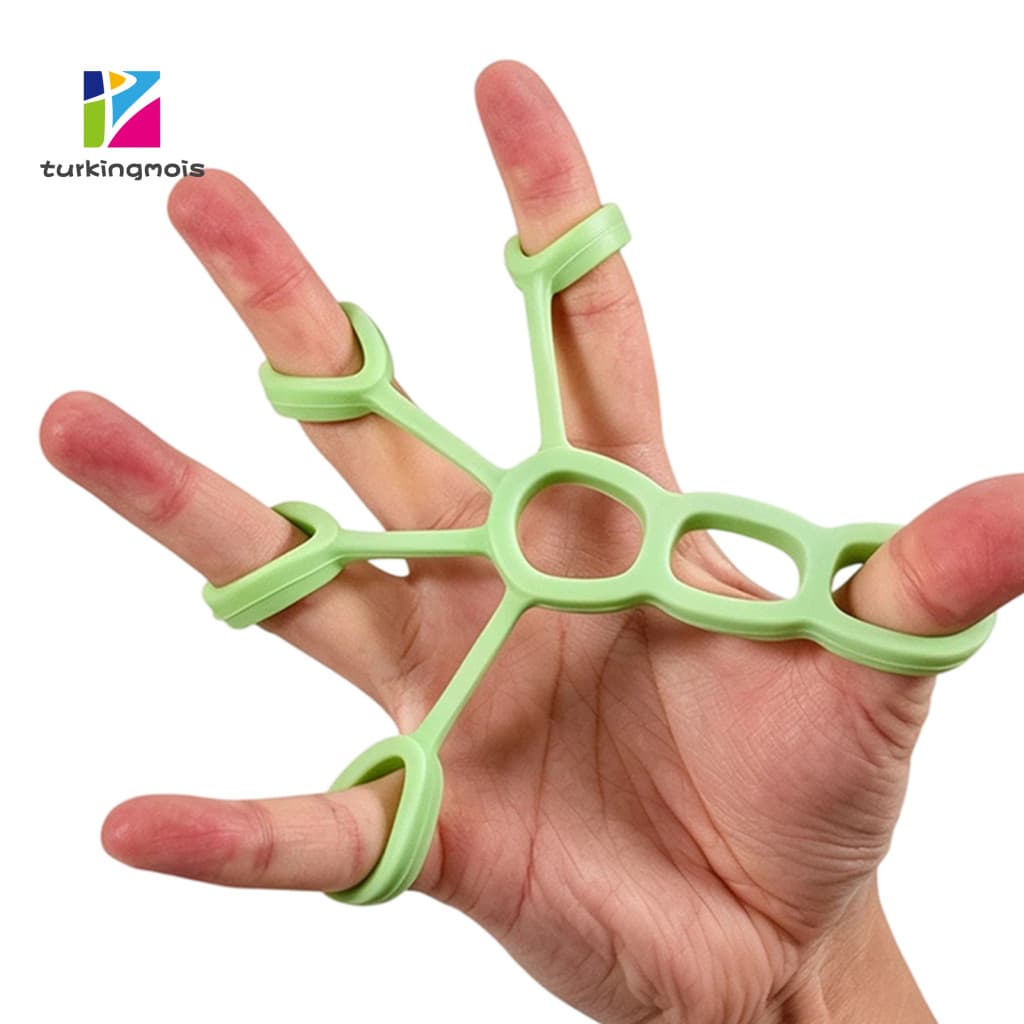 ZTUR_ Ferramenta Flexível De Reabilitação De Mão De Silicone Para Instrutor De Dedo Realce De Força Direcionado