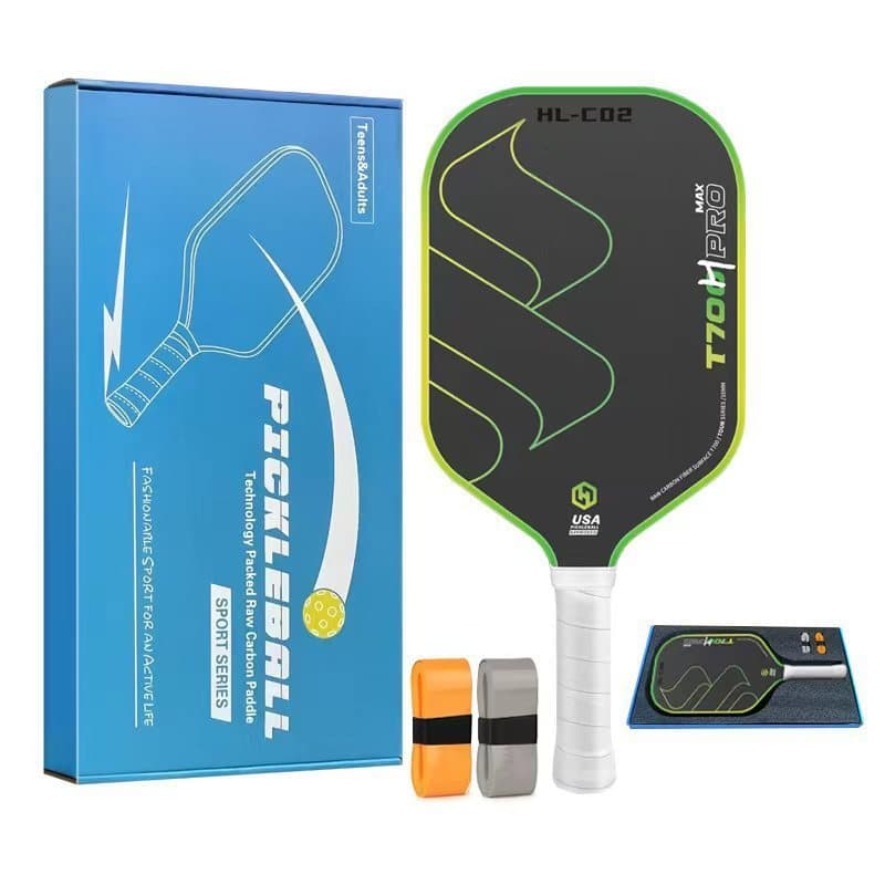 Raquete de pickleball de fibra de carbono conjunto de pickleball T700 pickleball selkirk imprensa quente uma peça
