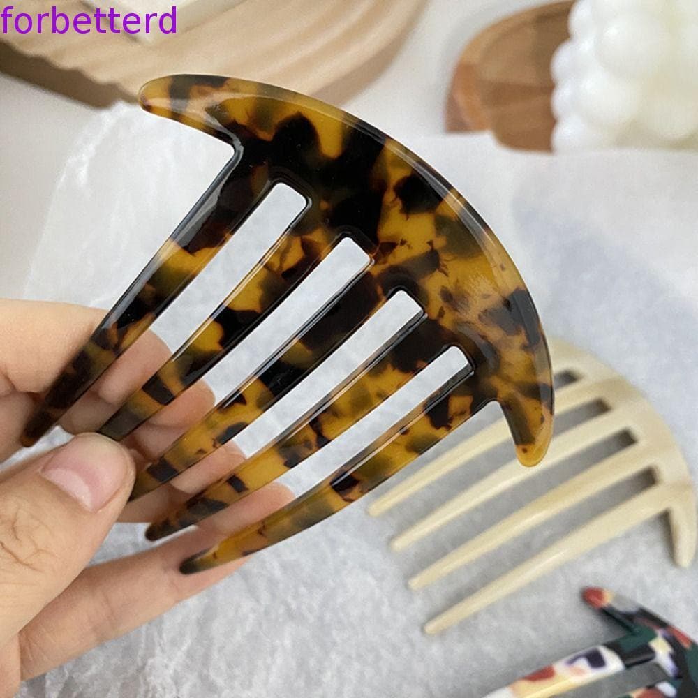 Pentes De Cabelo De Acetato , Escova Massagem Antiestática De Dentes Largos , Pente De Cabeleireiro Colorido De Barbeiro