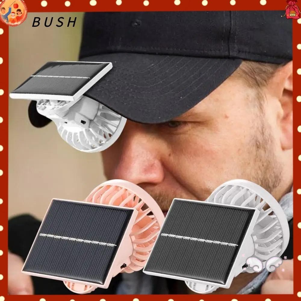 Ventilador De Clipe De Chapéu Movido A Energia Solar USB-Resfriamento Pessoal Leve E Portátil