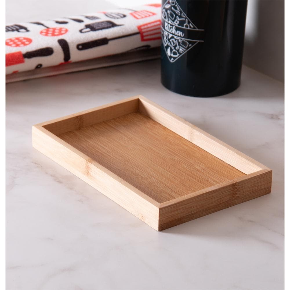Bandeja Nature 22cm x 14cm x 2,5cm Natural Bambu