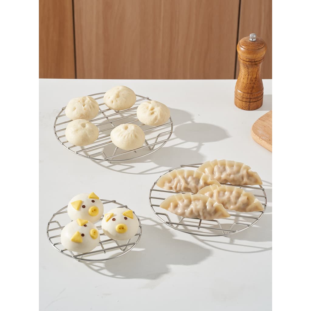 Grade de vapor folha de vapor Rack de 304 aço inoxidável cozinha doméstica pão cozido no vapor ferramenta út
