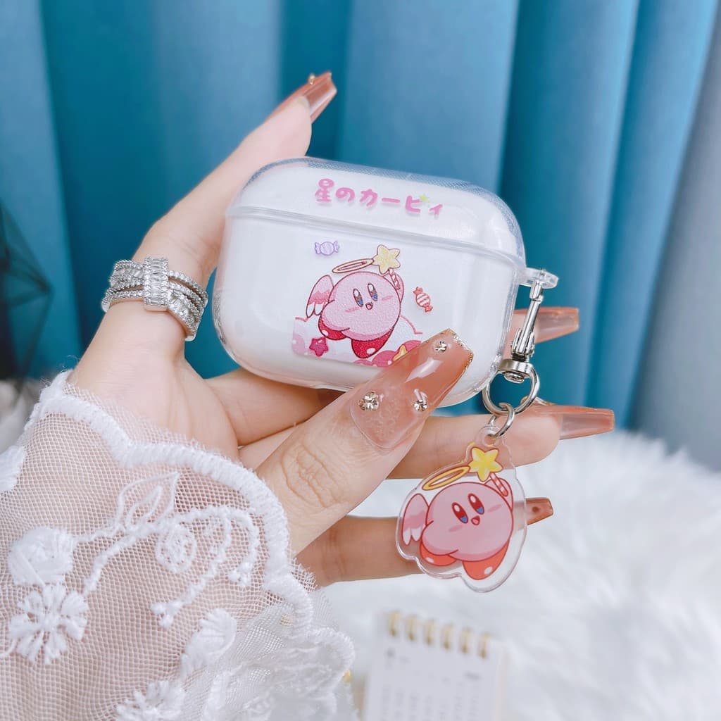 Korean-style ins pink star polka dot protective case for AirPods 4, suitable for  earphones, AirPods Pro 1/2 generation