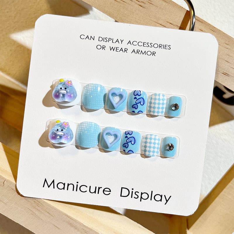 Crianças adesivos de unhas adesivos de unhas adesivos de unhas Manicure completos usar dos desenhos anima