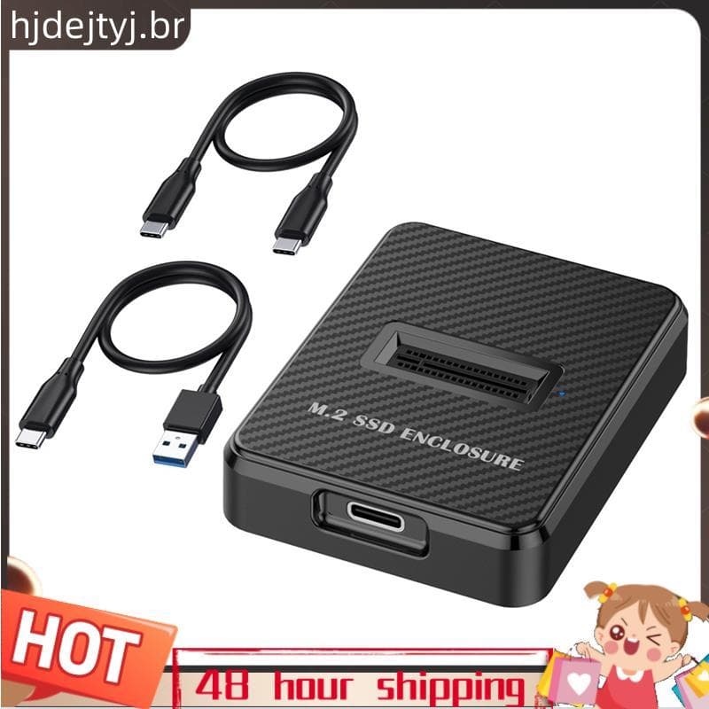Gabinete SSD M . 2 De Baía Única De 10 Gbps Caixa Externa De Disco Rígido SATA NGFF/NVME Docking Station
