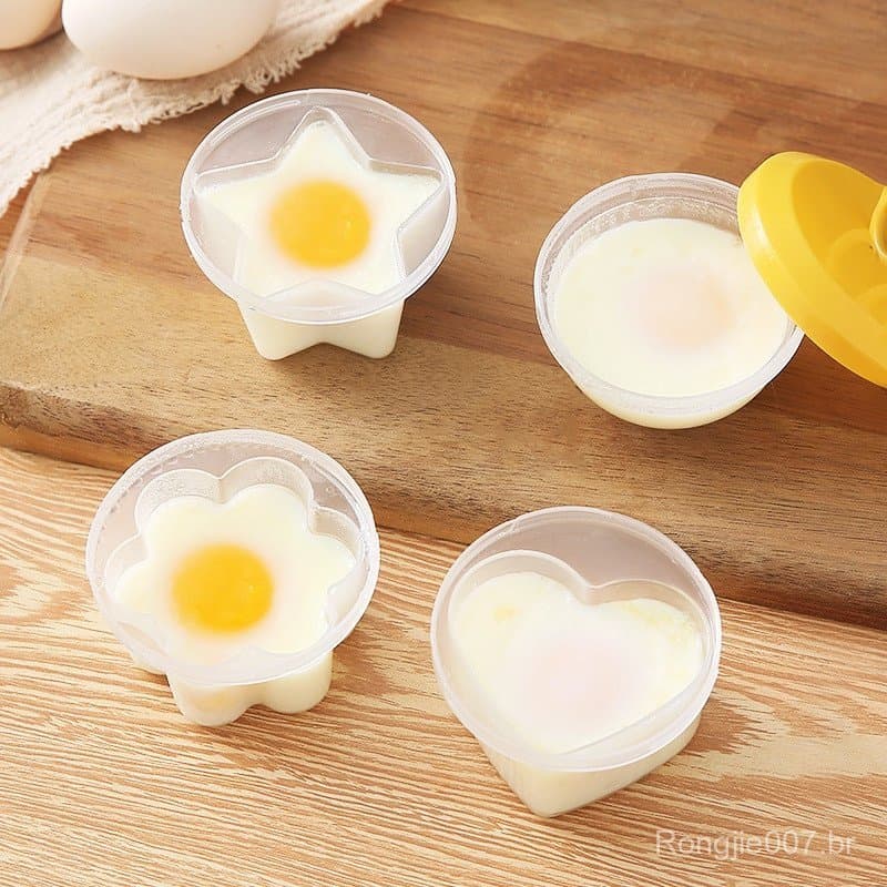 4Pcs/Set Cozedor De Ovos Com Pincel