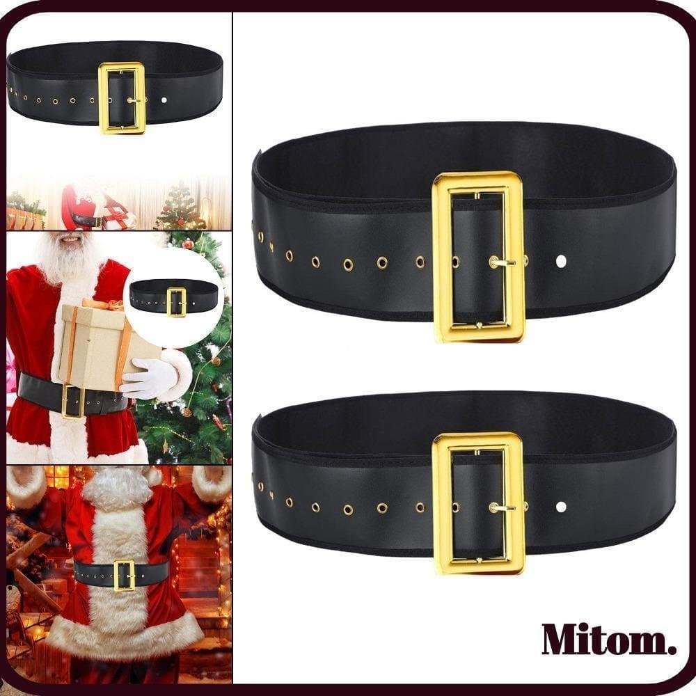 Cinto De Papai Noel MITOM , Vestido Extravagante , Largo Para Performance Em Palco De Natal Masculino De Halloween PU