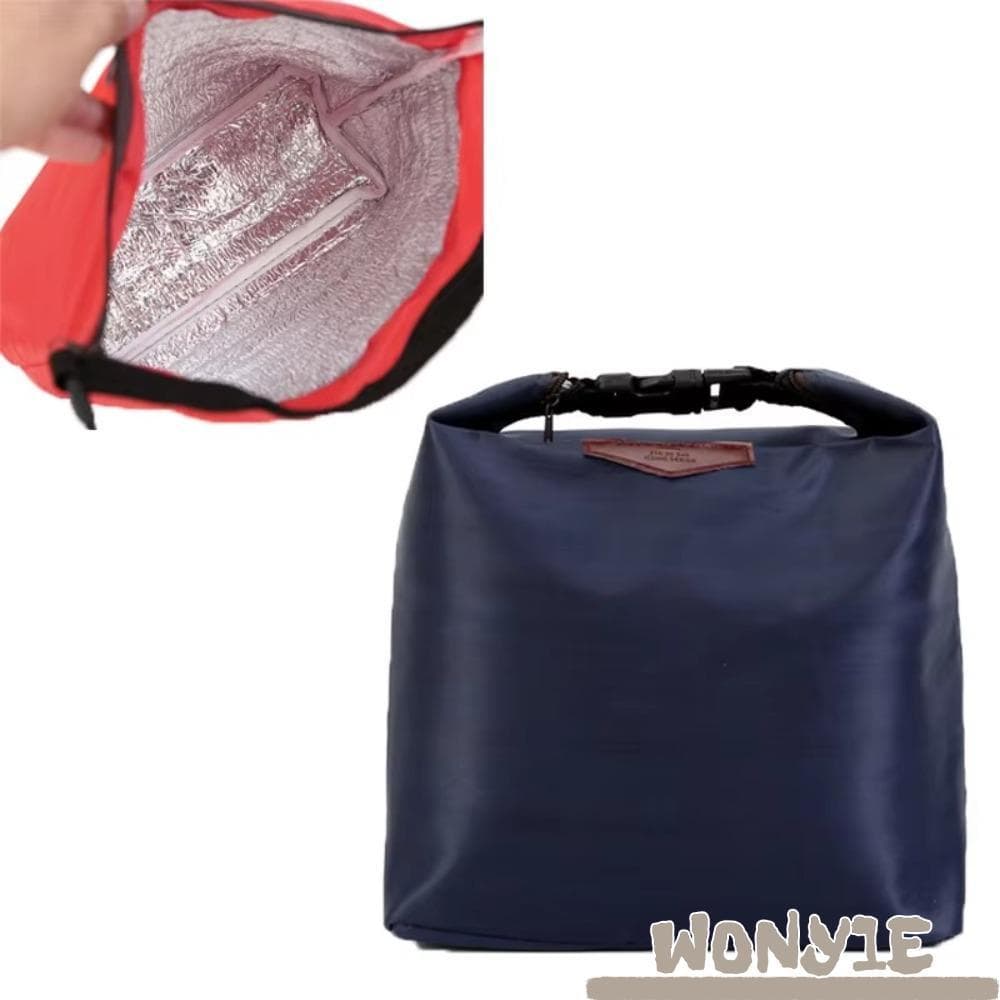 Bolsa De Almoço Com Isolamento Térmico WONY1E , Lancheira Térmica De Pano De Grande Capacidade , Armazenamento De